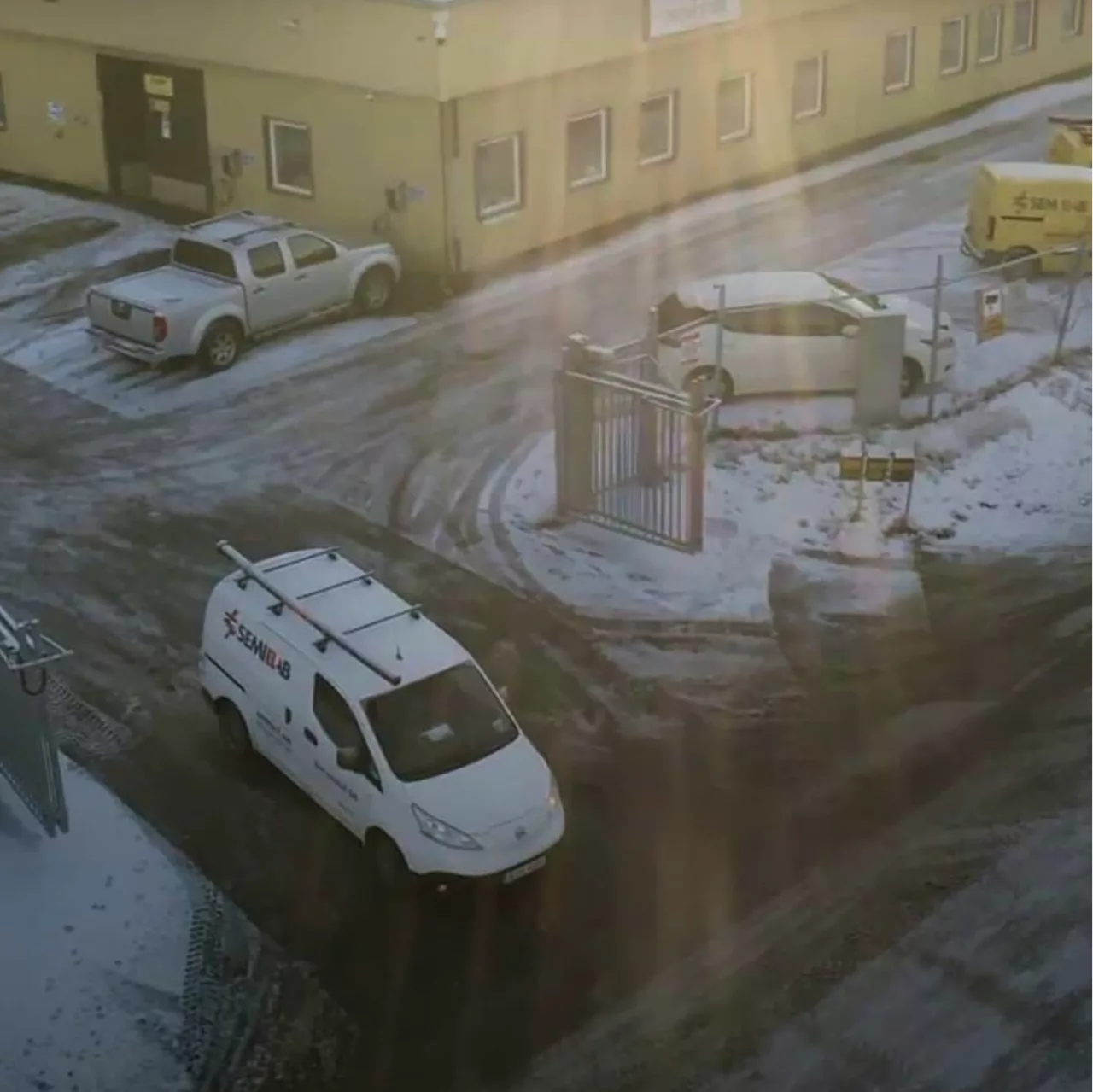 cars outside the workshop